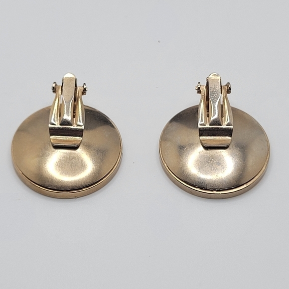 Crystal Stud Gold Tone Shoe Clips - Picture 5 of 6